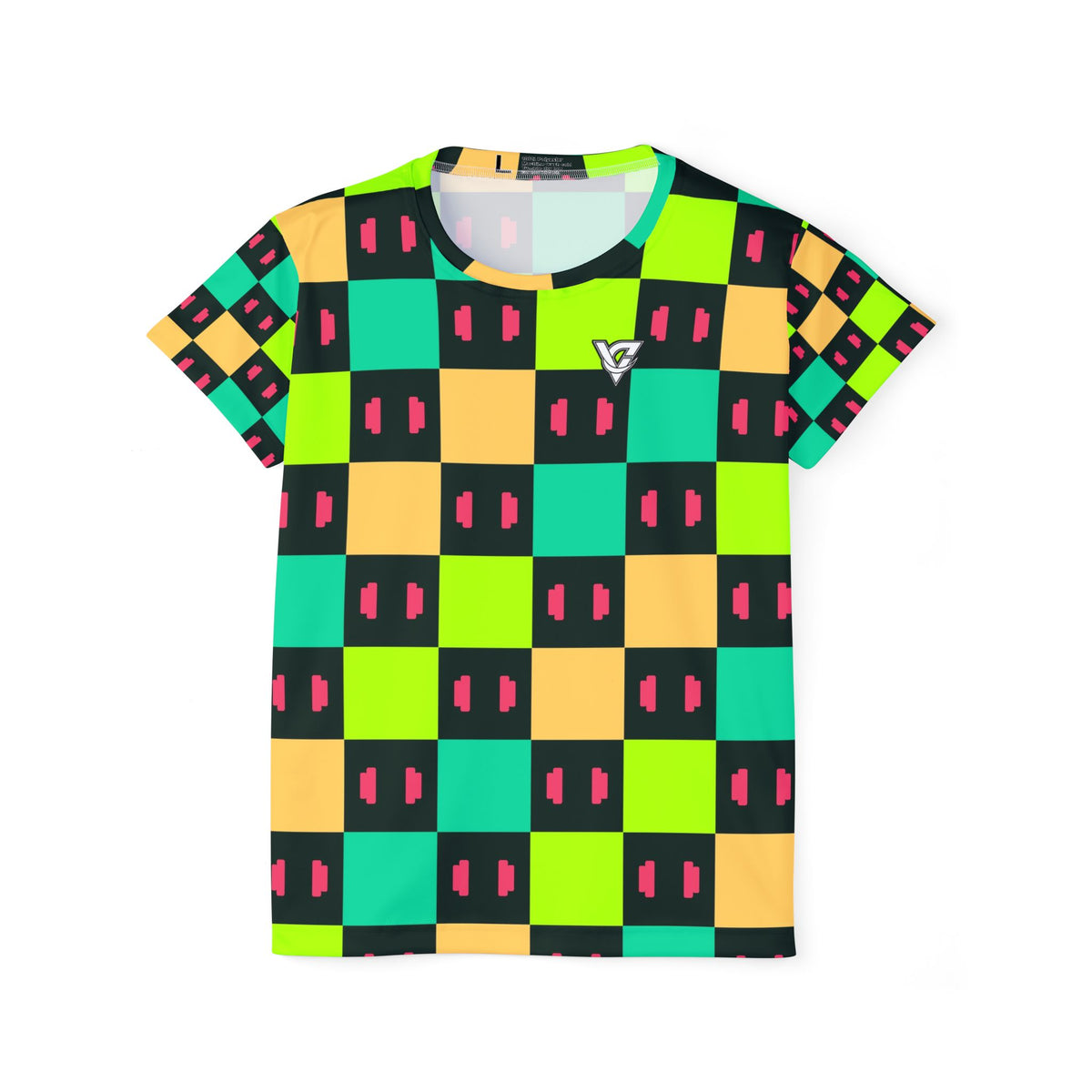 Training & Gym Emerald Zest Checker Drive Women's Sports Jersey