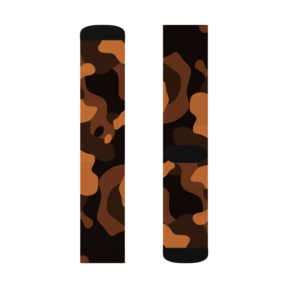 Copper Camo Athletic Crew Socks
