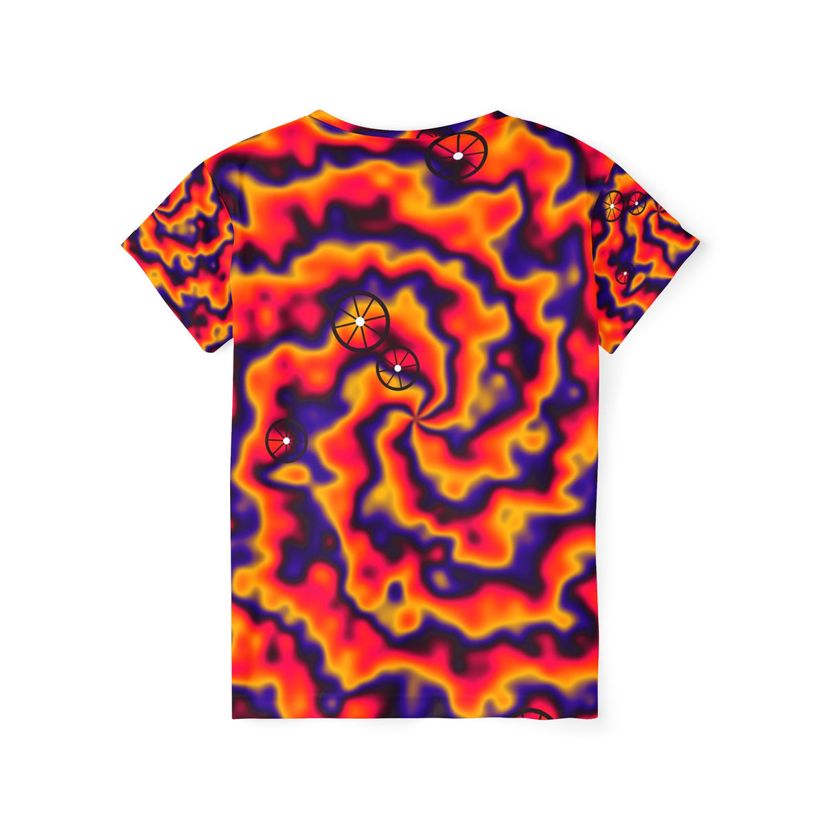 Cycling Hot Lava Tie-Dye Spin Women's Sports Jersey