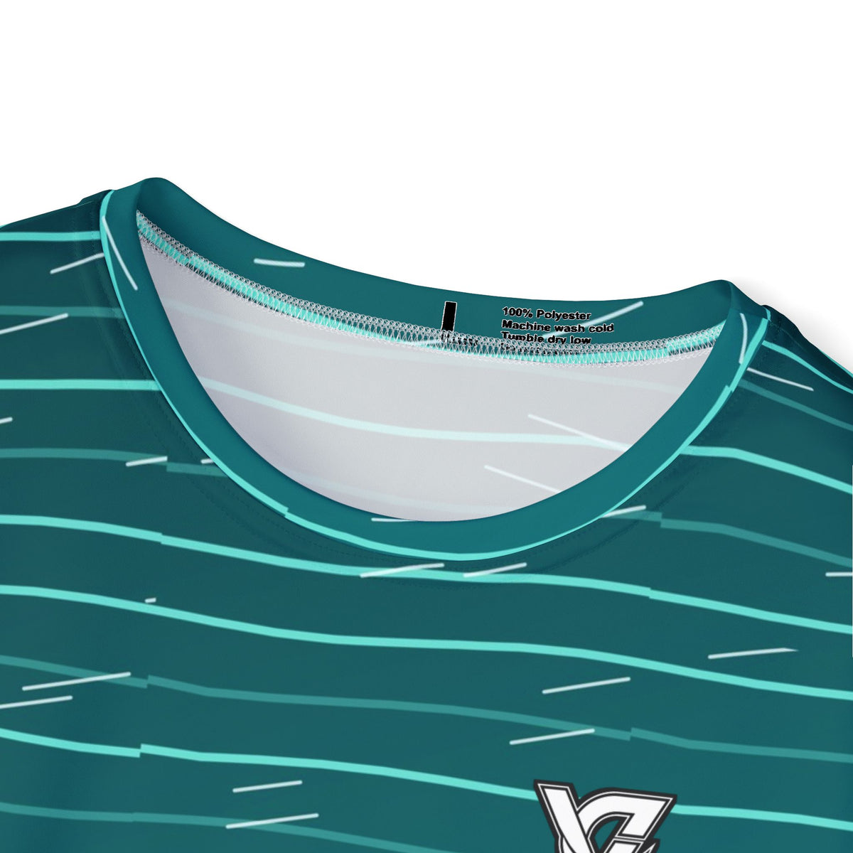 Running Teal Wave Pace Lanes Men's Sports Jersey