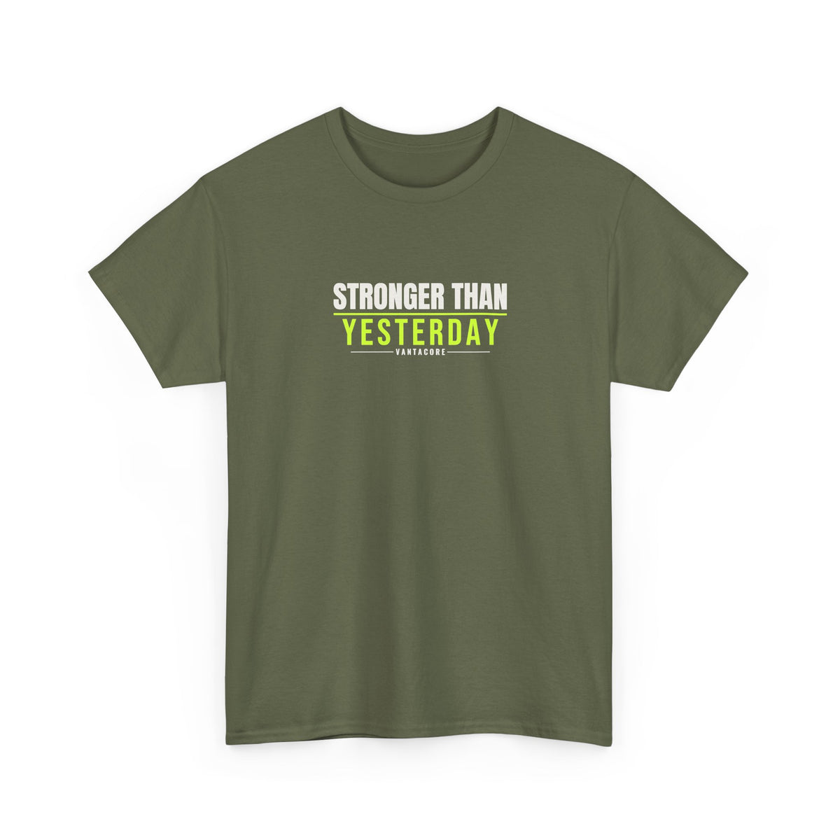Stronger Than Yesterday | Men's Graphic Gym T-Shirt