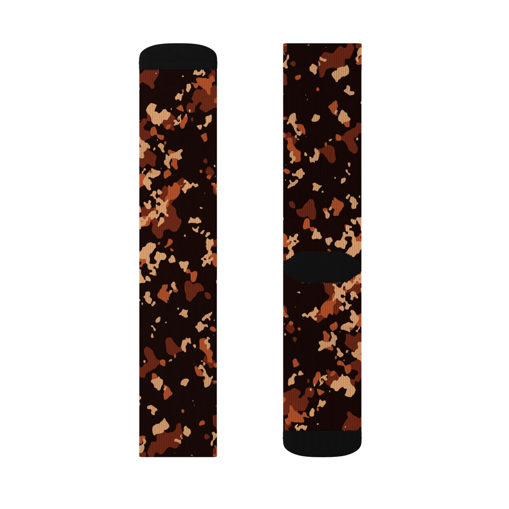 Auburn Splatter Athletic Crew Socks
