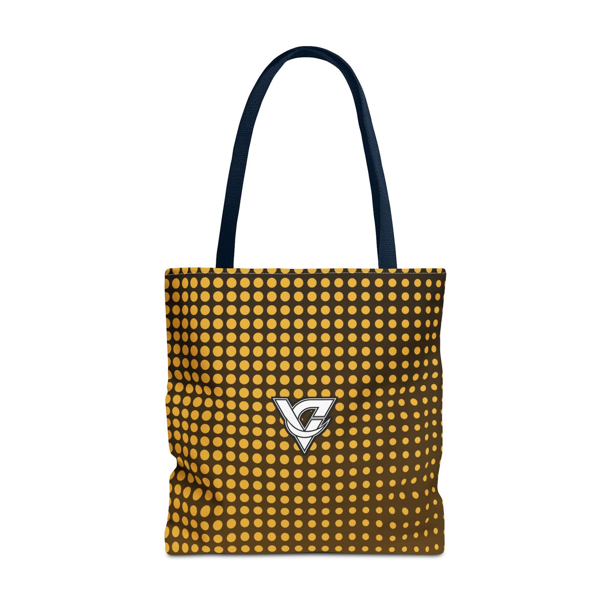 Harvest Gold Halftone Tote Bag — All-Over Print Gym & Everyday Tote