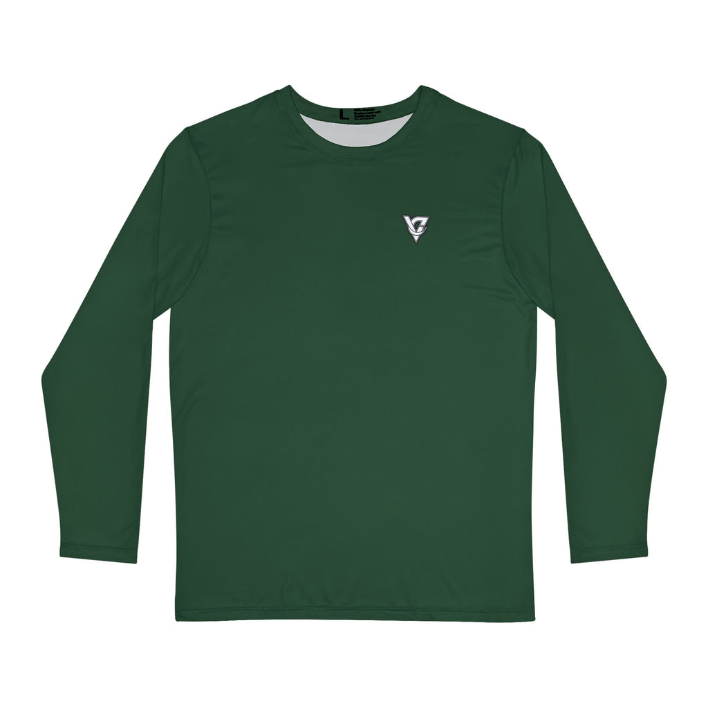 Forest Green Essential Men's Long Sleeve Athletic Shirt