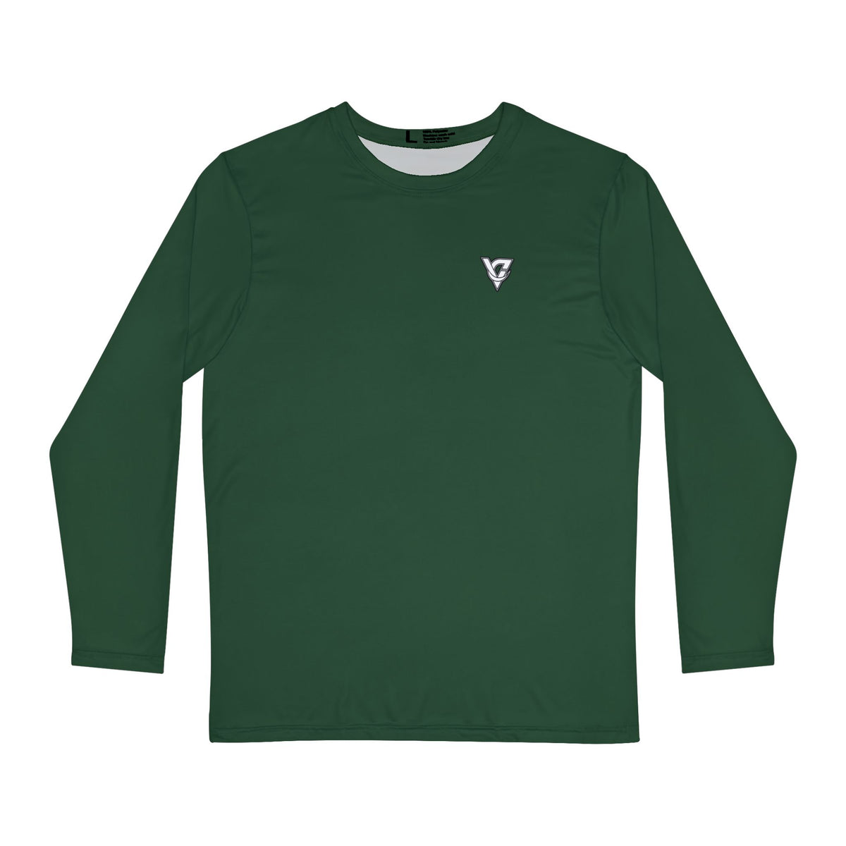 Forest Green Essential Men's Long Sleeve Athletic Shirt