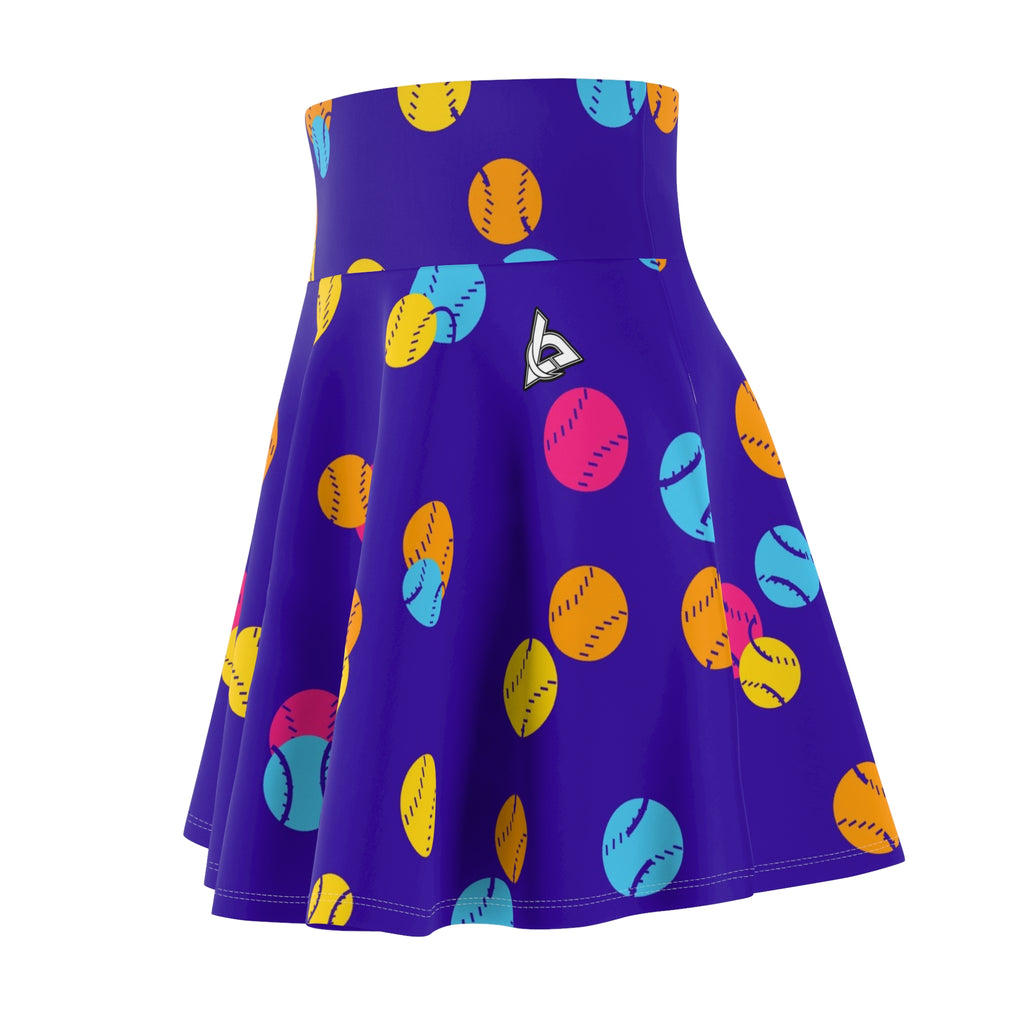 Baseball & Softball Sunrise Punch Icon Storm Women's Athletic Skater Skirt
