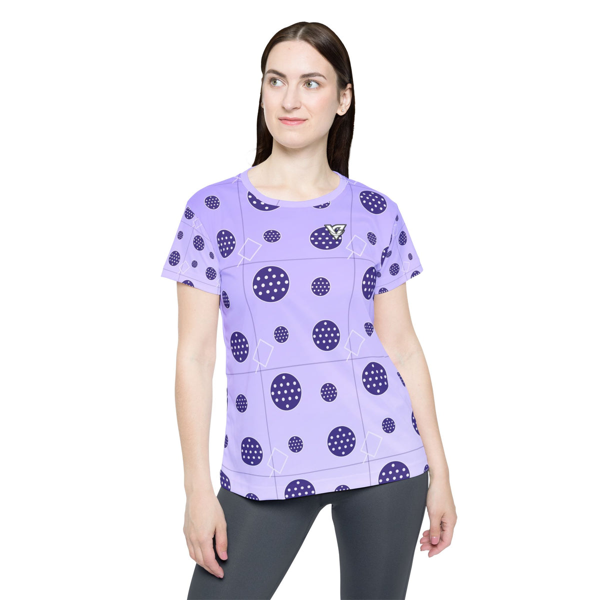 Pickleball Lavender Mist Dink Dot Women's Sports Jersey