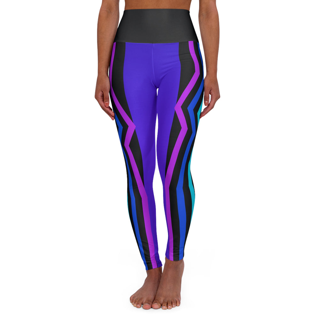 Electric Vortex High-Waisted Yoga Leggings