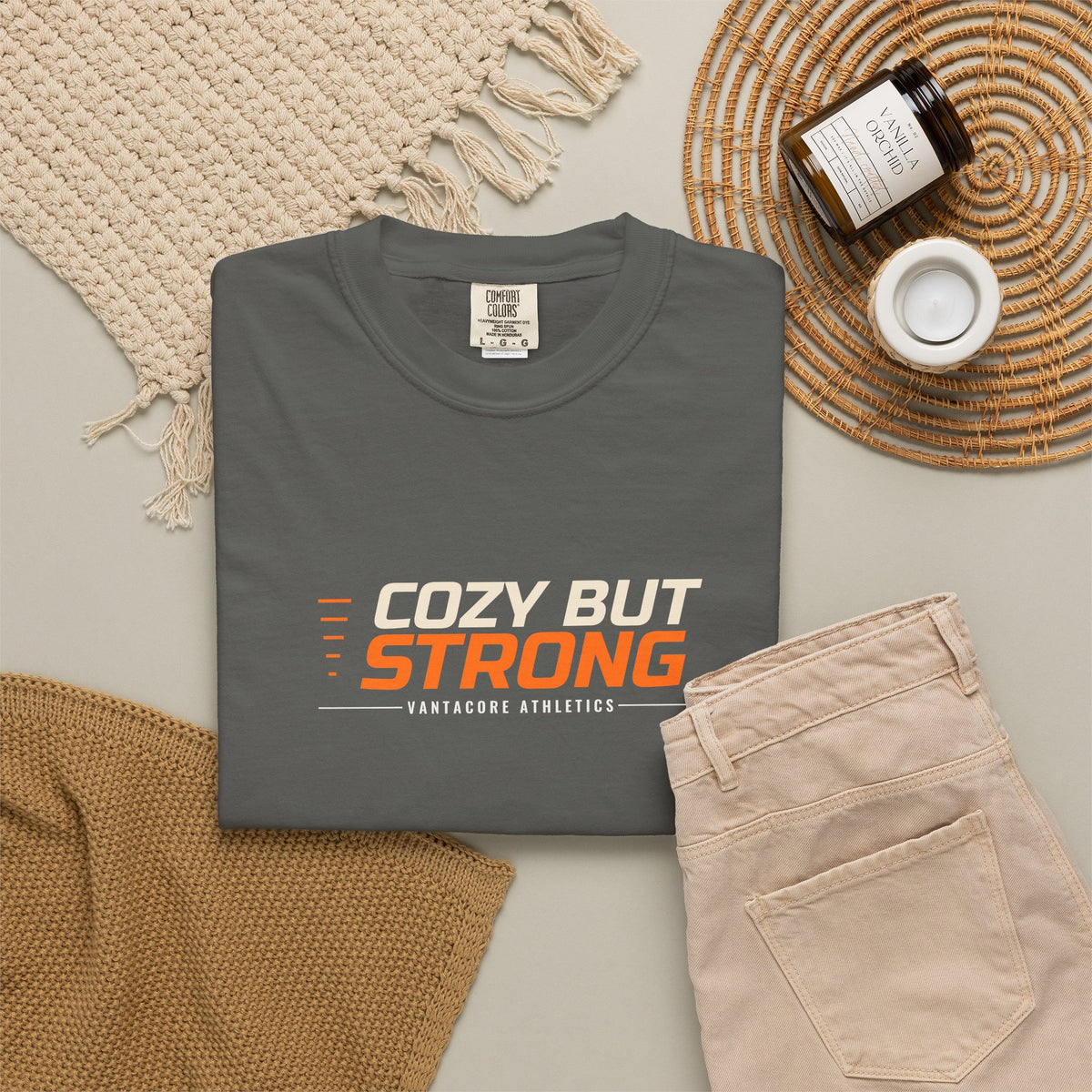 Cozy But Strong | Women's Garment-Dyed Graphic Tee