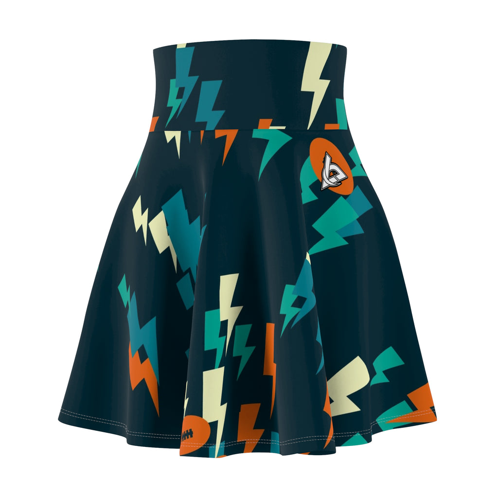 Football Peacock Bolt Strike Women's Athletic Skater Skirt