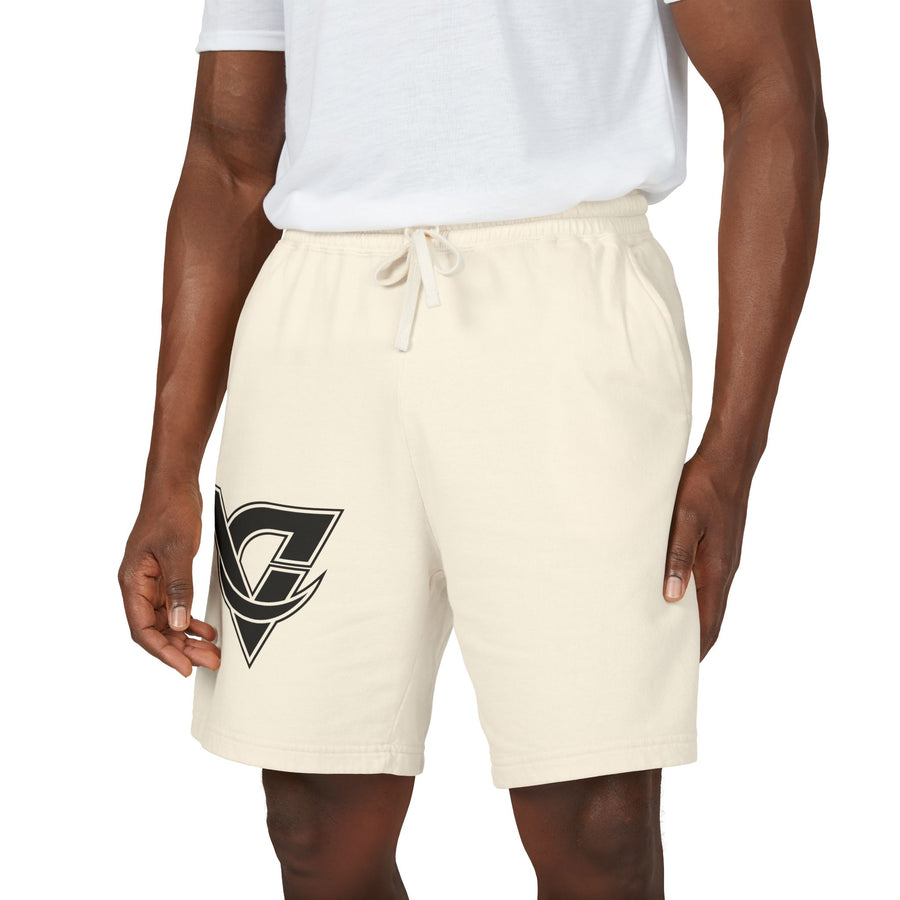 Lightweight Fleece Sweat Shorts — Retro V Logo Casual Lounge Shorts