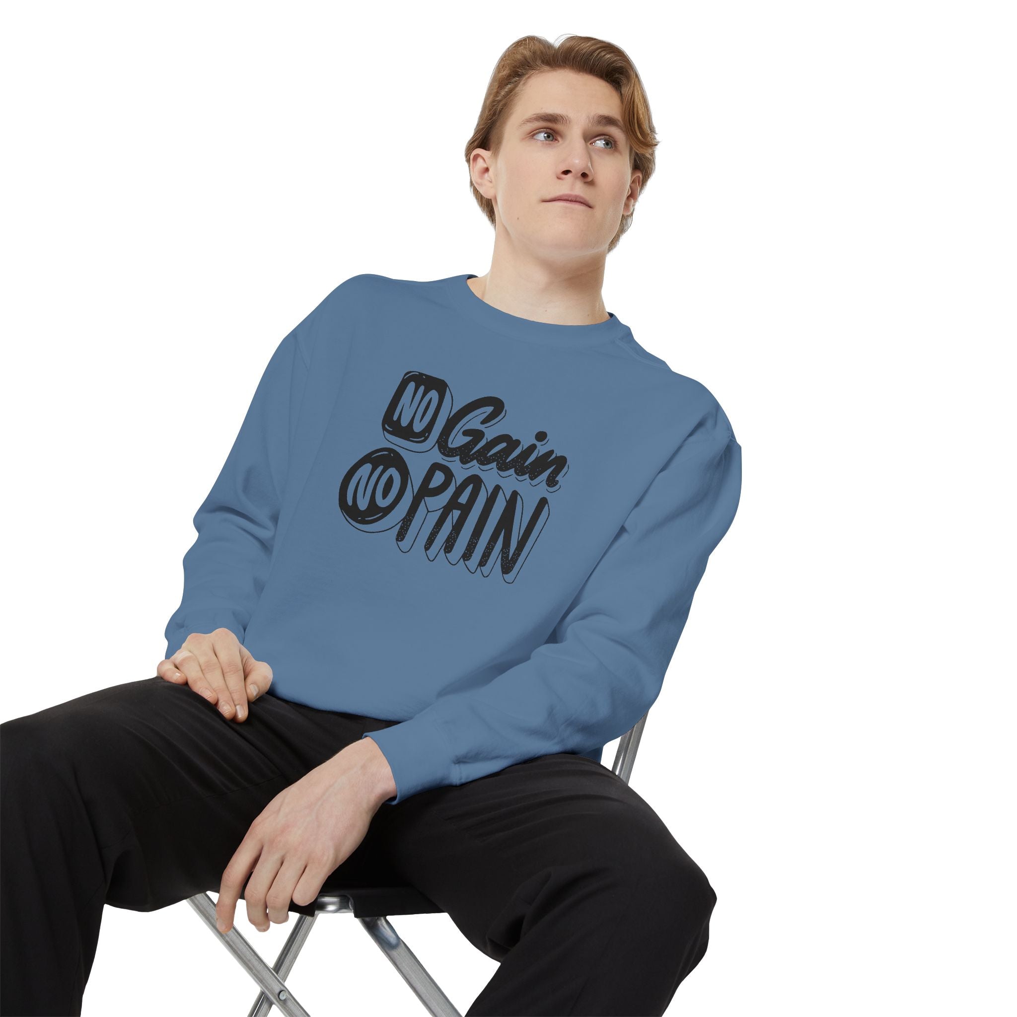 No Gain No Pain Sweatshirt | Motivational Fitness Crewneck