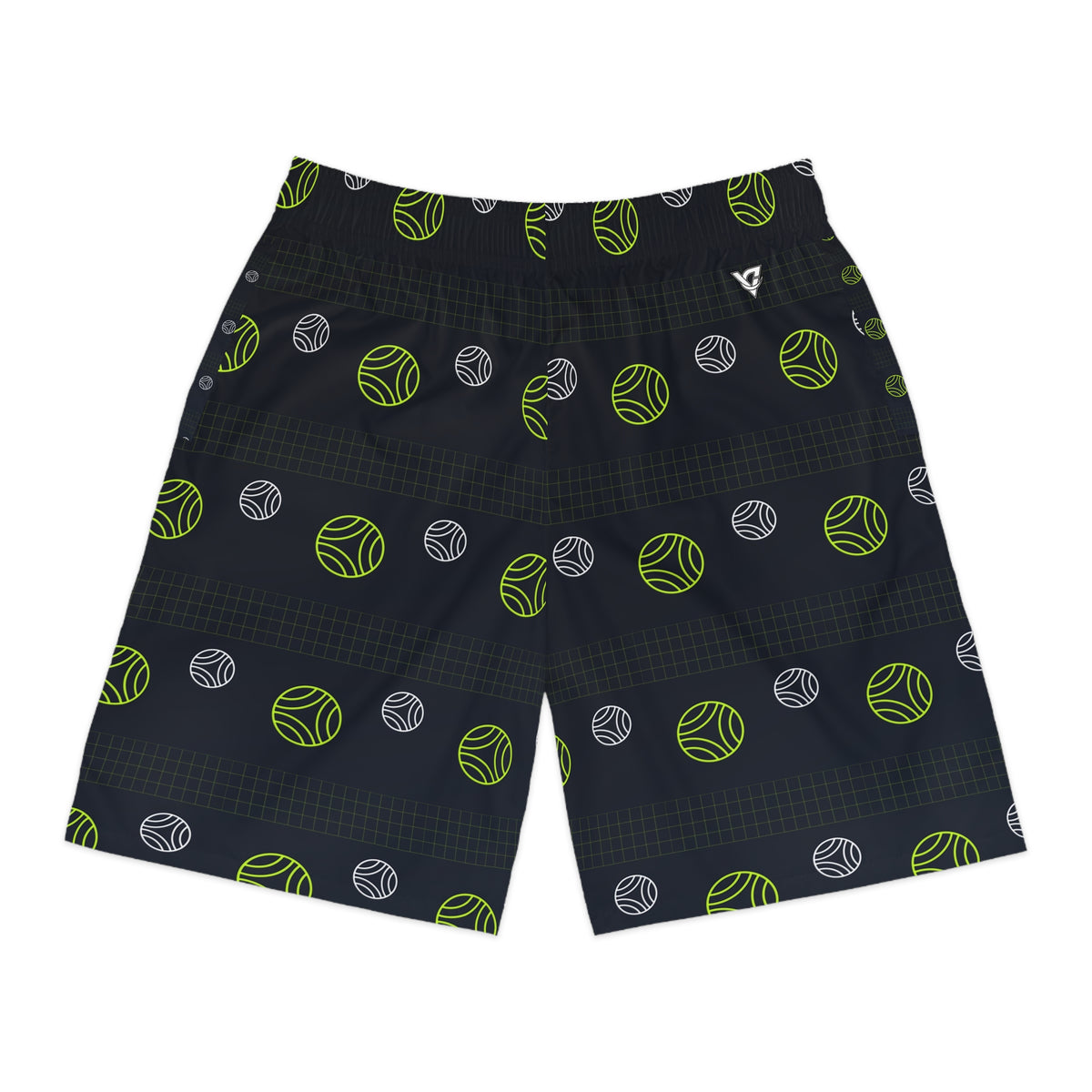 Volleyball Volt Night Spike Panel Men's Athletic Shorts with Pockets