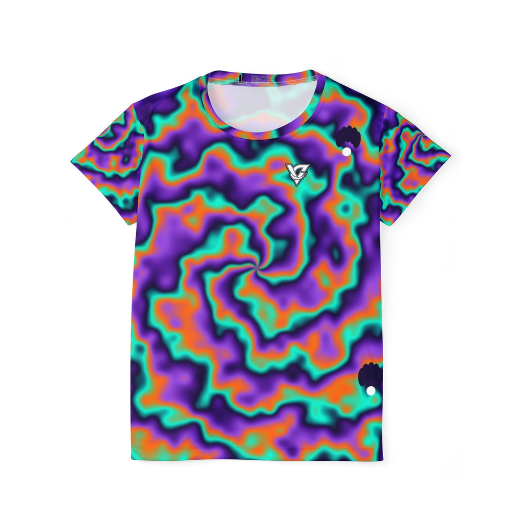Yoga Galaxy Glow Tie-Dye Spin Women's Sports Jersey