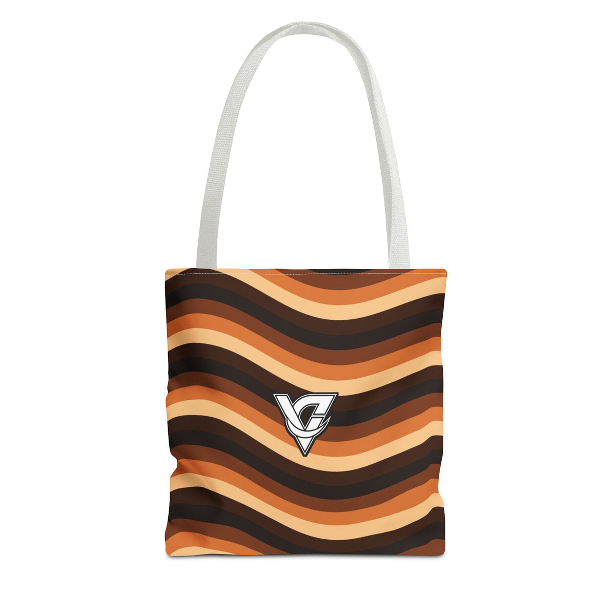 Copper Wave Tote Bag — All-Over Print Gym & Everyday Tote