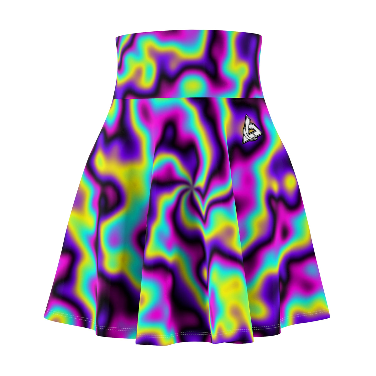 Combat Sports Midnight Neon Tie-Dye Spin Women's Athletic Skater Skirt