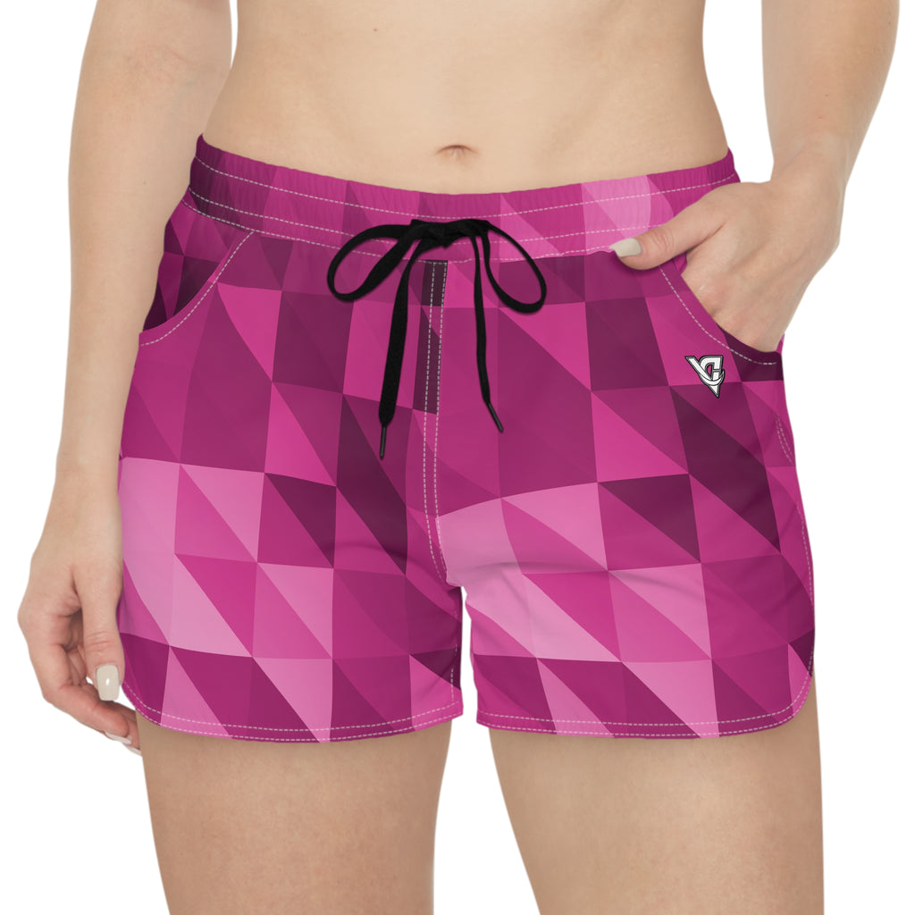 Women's Multipurpose Athletic Shorts with Pockets | Berry Low-Poly