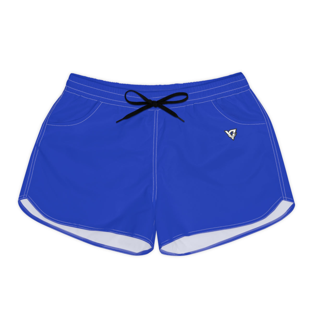 Vantacore Solid Royal Blue Women's Athletic Shorts with Pockets