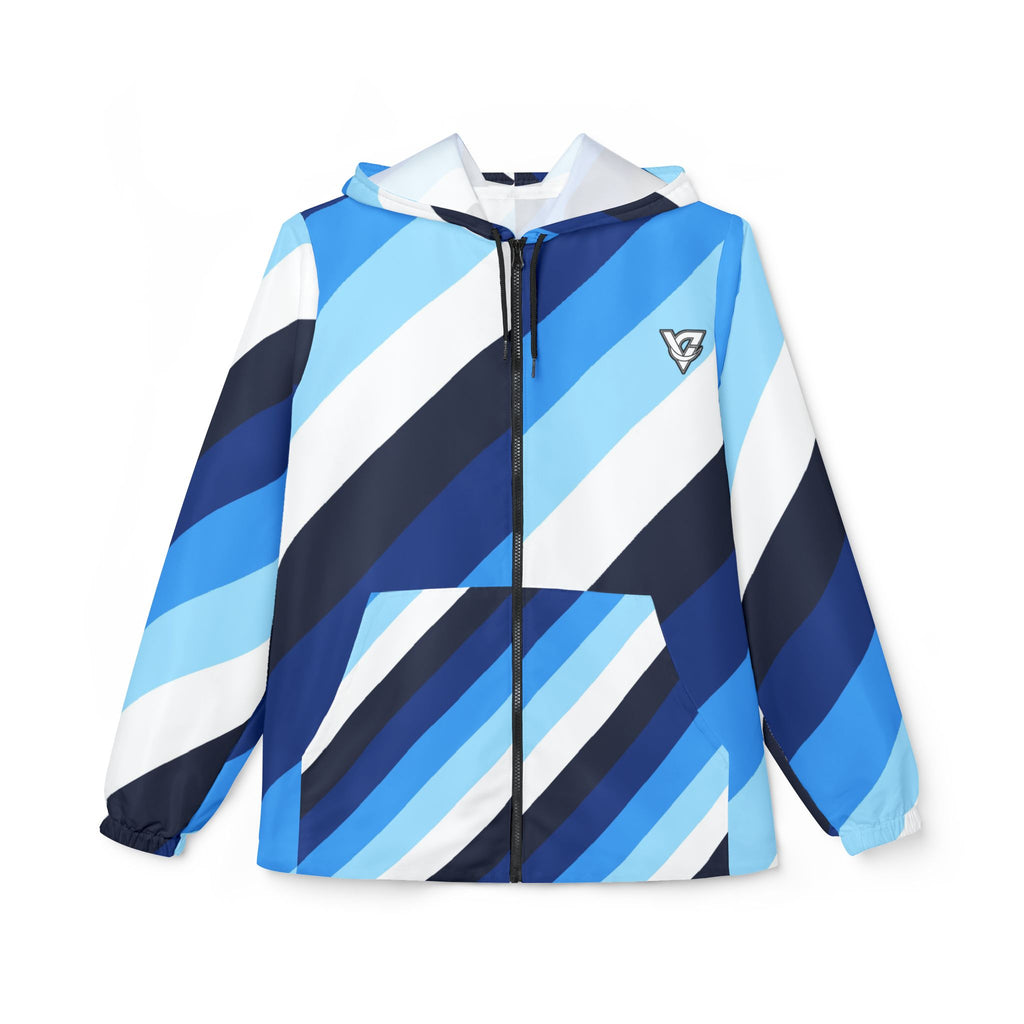 Ocean Stripe Women's Windbreaker Jacket