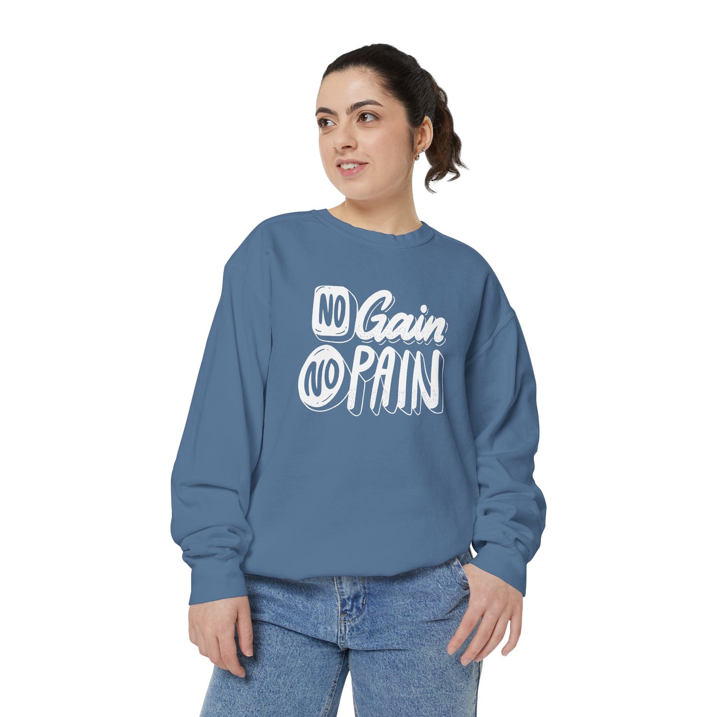 No Gain No Pain Sweatshirt | Motivational Fitness Crewneck