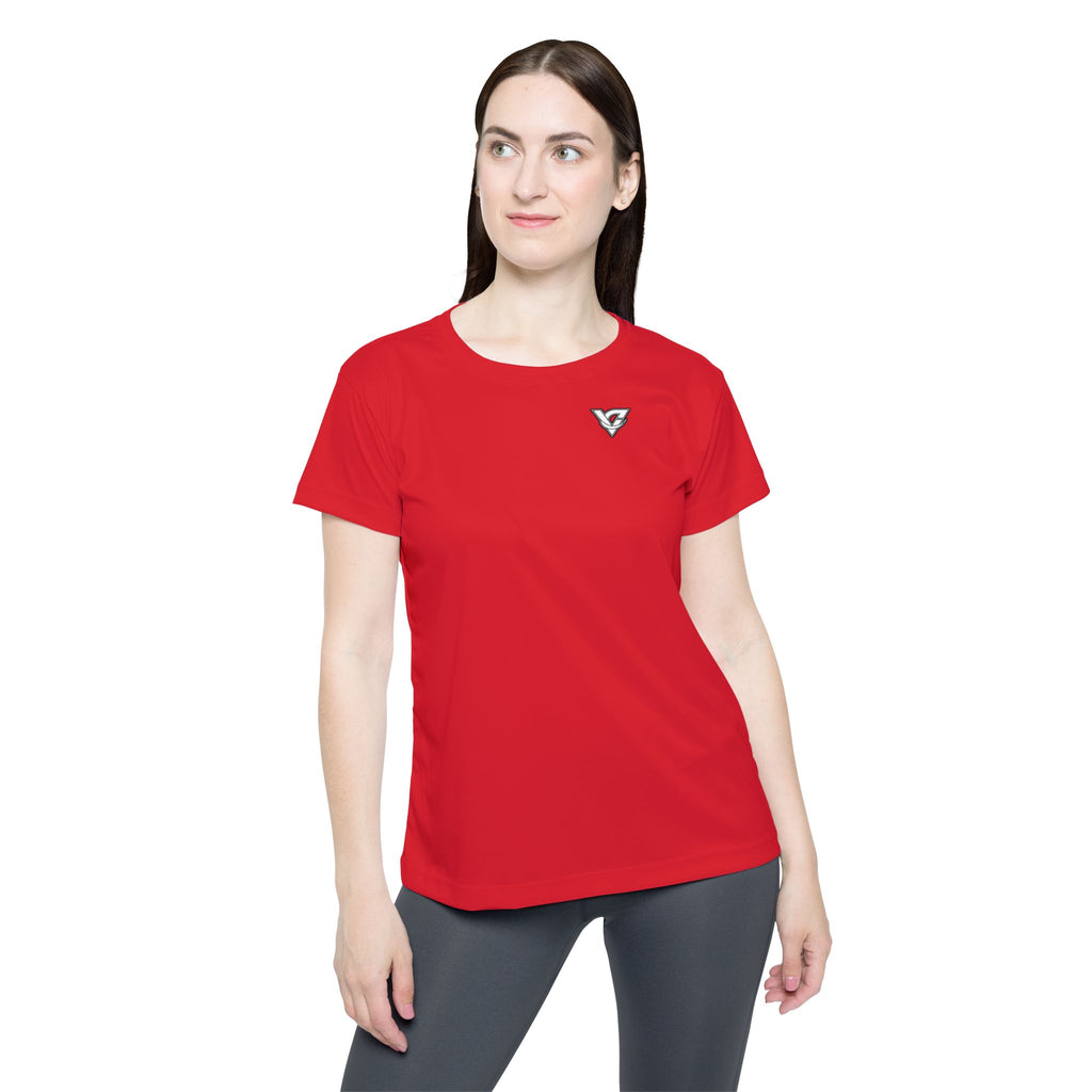 Vantacore Solid Red Women's Sports Jersey