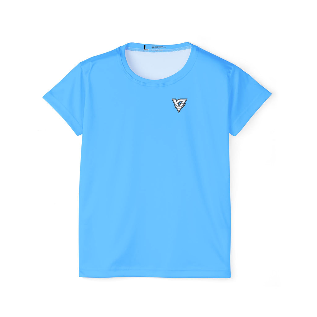 Vantacore Solid Sky Blue Women's Sports Jersey