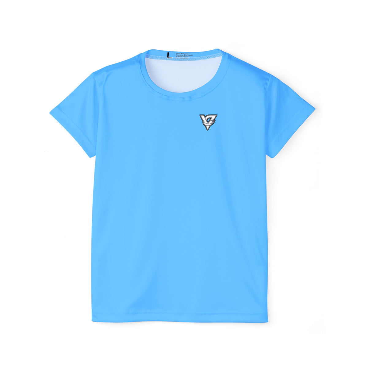 Vantacore Solid Sky Blue Women's Sports Jersey