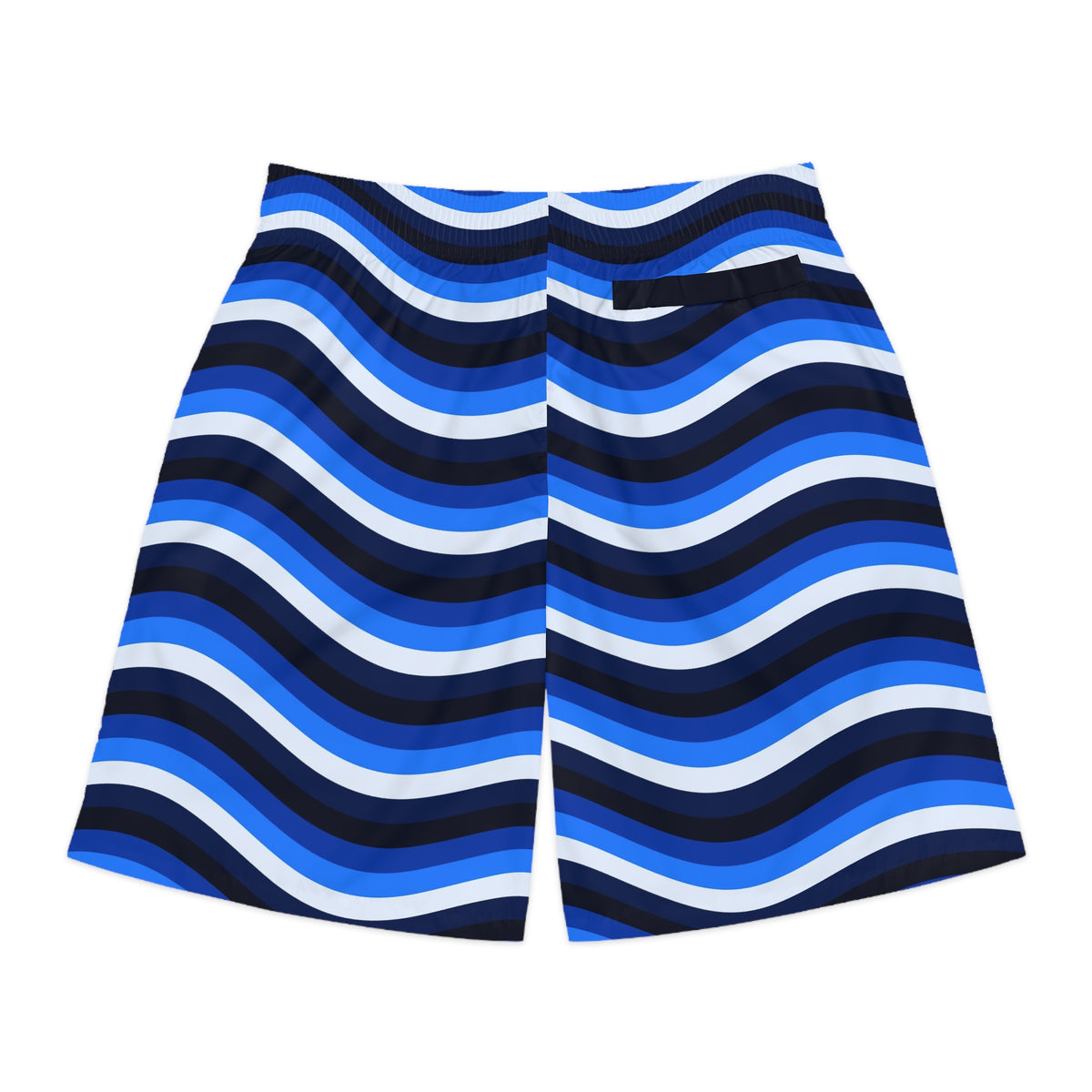 Men's Cobalt Wave Performance Jogger Athletic Shorts with Pockets