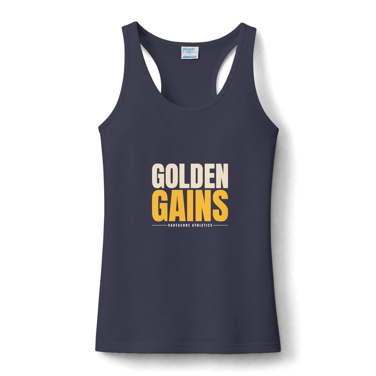 Golden Gains | Women's Performance Racerback Tank