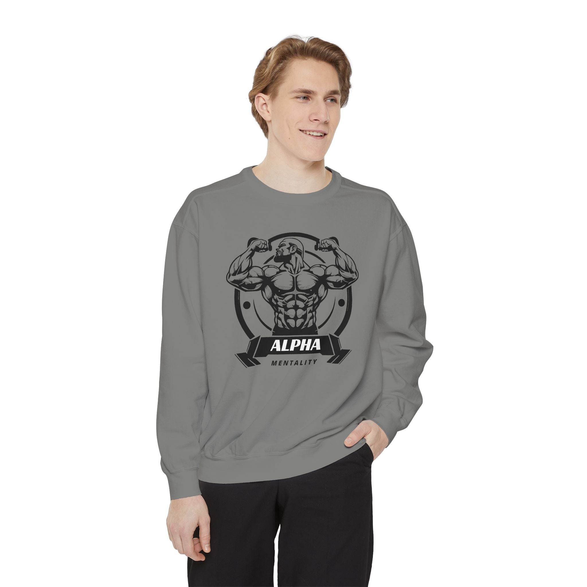 Alpha Mentality Sweatshirt | Muscular Gym Crewneck