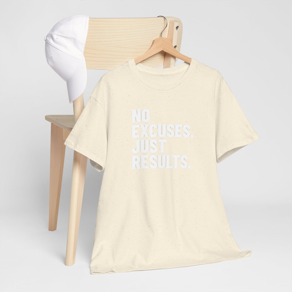 No Excuses Just Results | Motivational Fitness T-Shirt