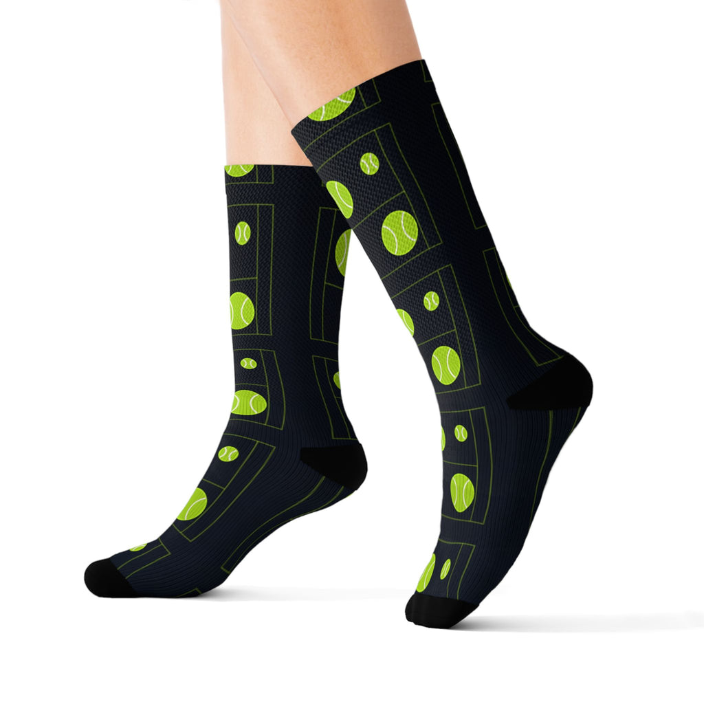 Tennis Volt Night Baseline Seam Athletic Crew Socks