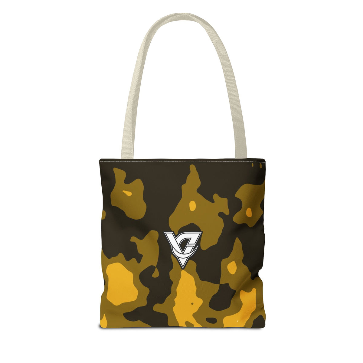 Mustard Magma Tote Bag — All-Over Print Gym & Everyday Tote