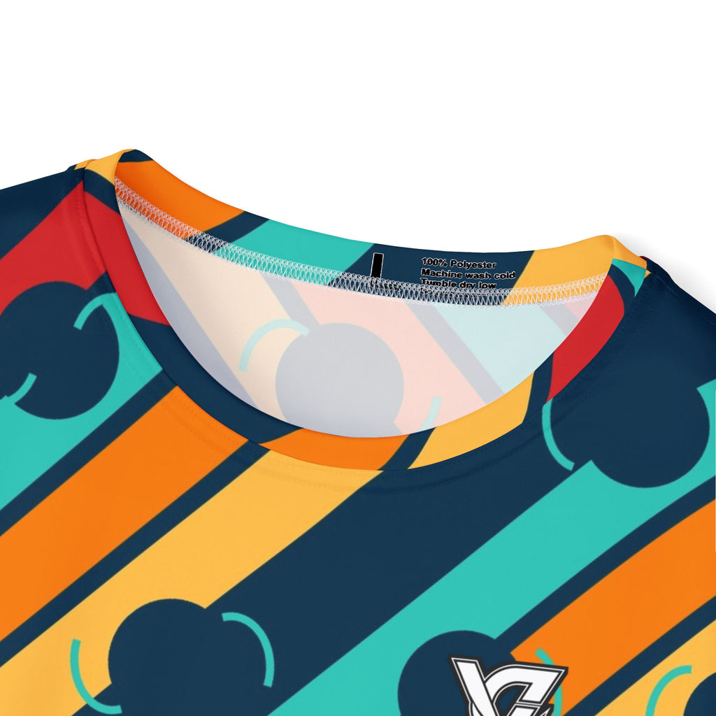 Tennis Tropic Heat Stripe Surge Men's Sports Jersey