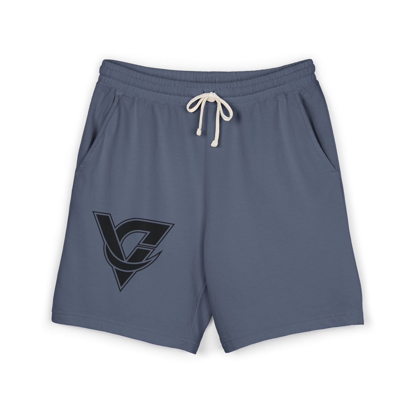 Lightweight Fleece Sweat Shorts — Retro V Logo Casual Lounge Shorts