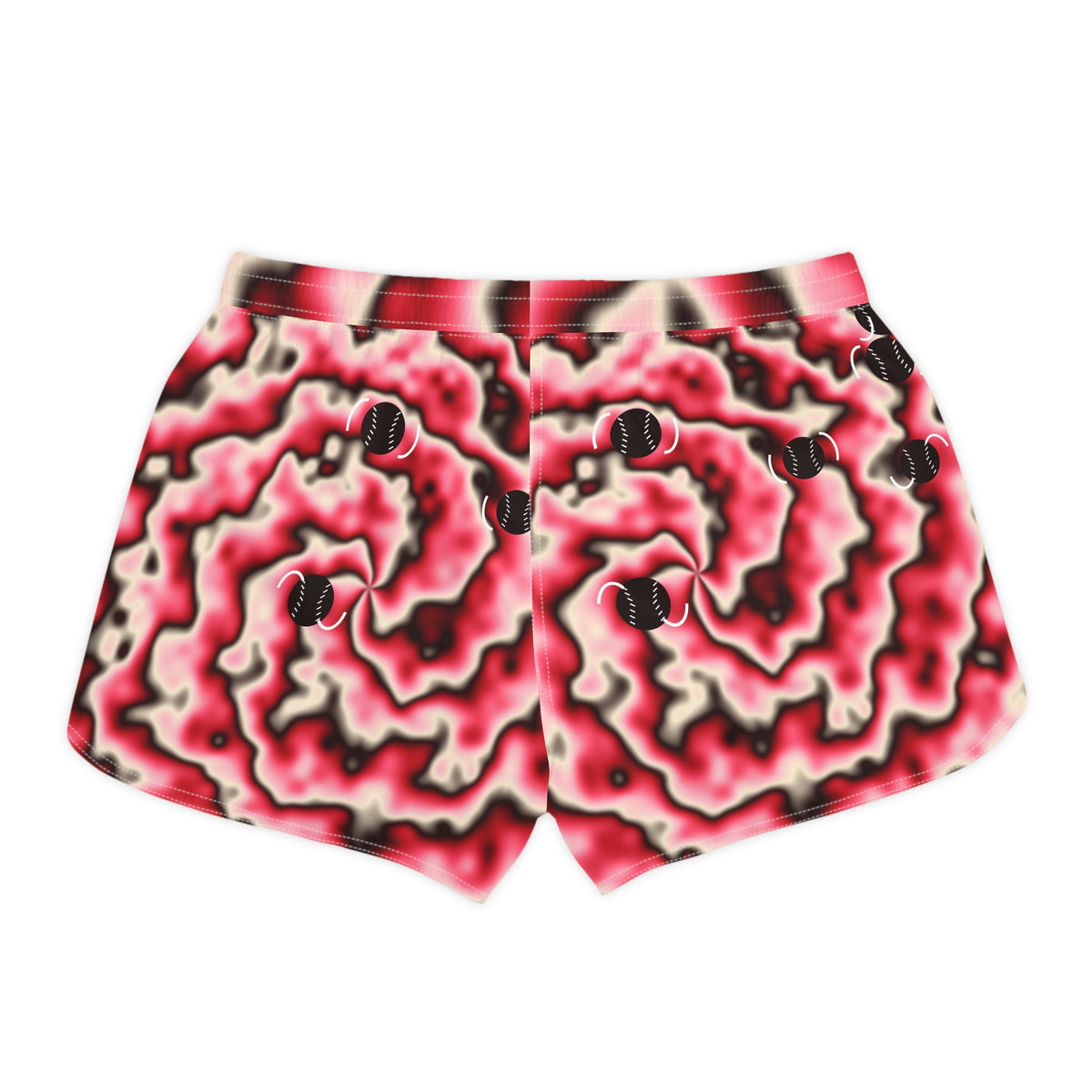 Baseball & Softball Ruby Rush Tie-Dye Spin Women's Athletic Shorts with Pockets