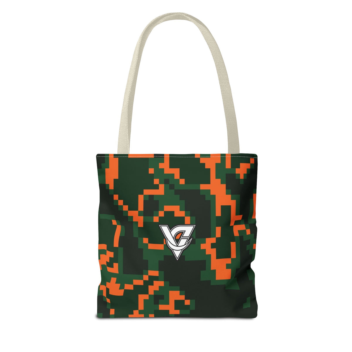 Evergreen Ember Digital Camo Tote Bag — All-Over Print Gym & Everyday Tote