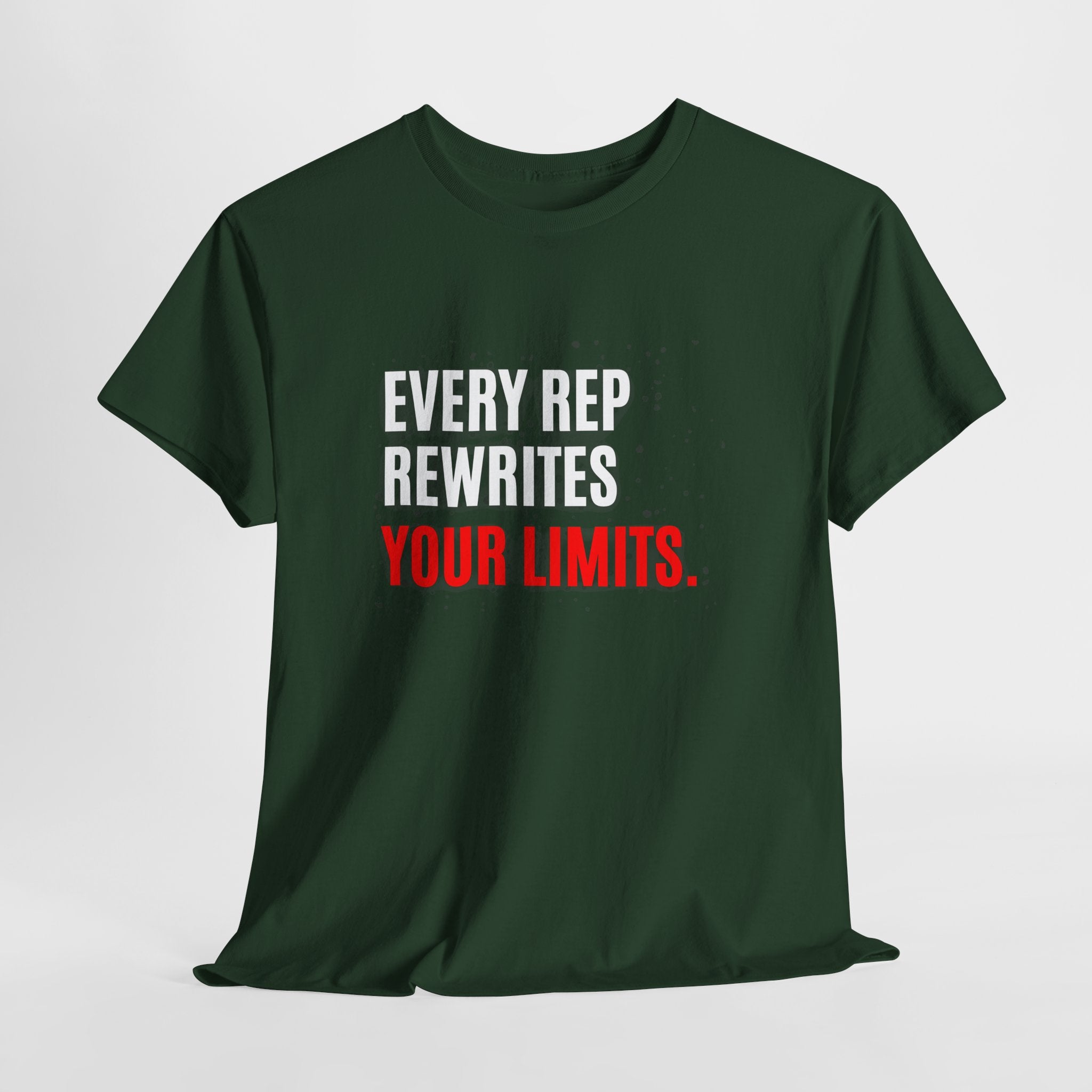 Every Rep Rewrites Your Limits | Motivational Gym T-Shirt