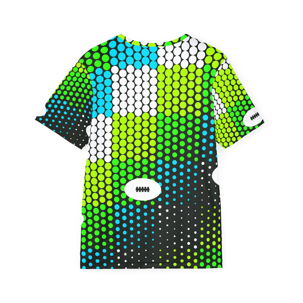 Football Lime Riot Halftone Pulse Men's Sports Jersey