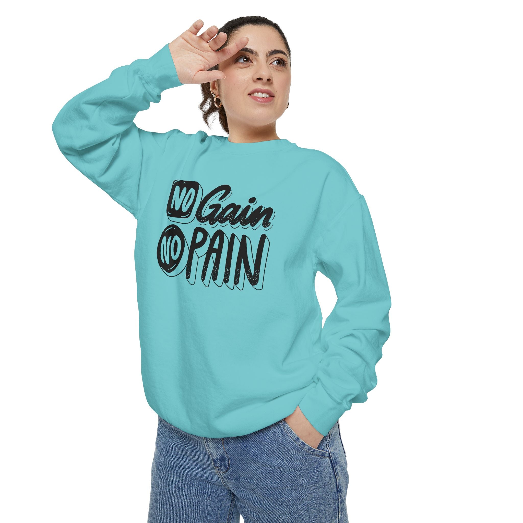 No Gain No Pain Sweatshirt | Motivational Fitness Crewneck