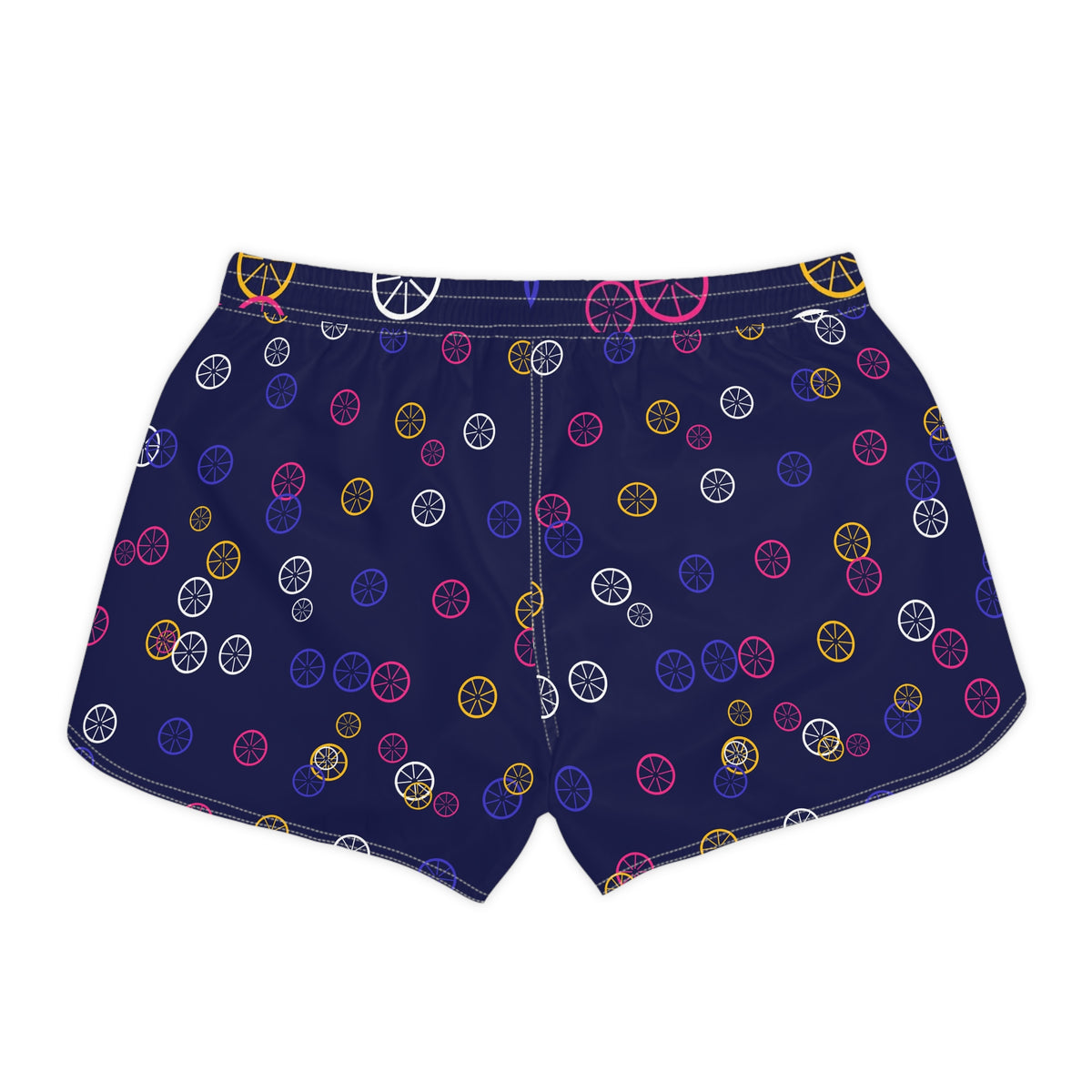 Cycling Royal Flame Icon Storm Women's Athletic Shorts with Pockets