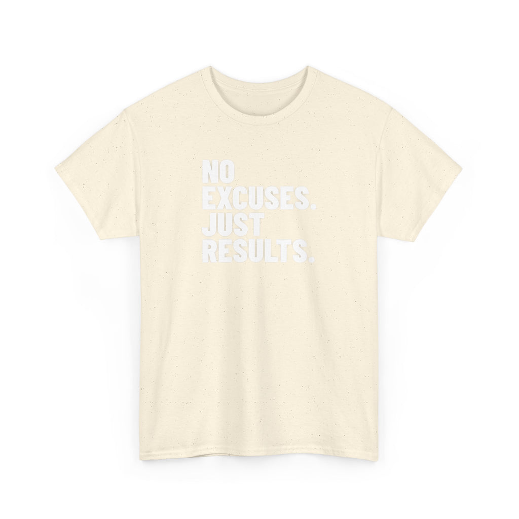 No Excuses Just Results | Motivational Fitness T-Shirt