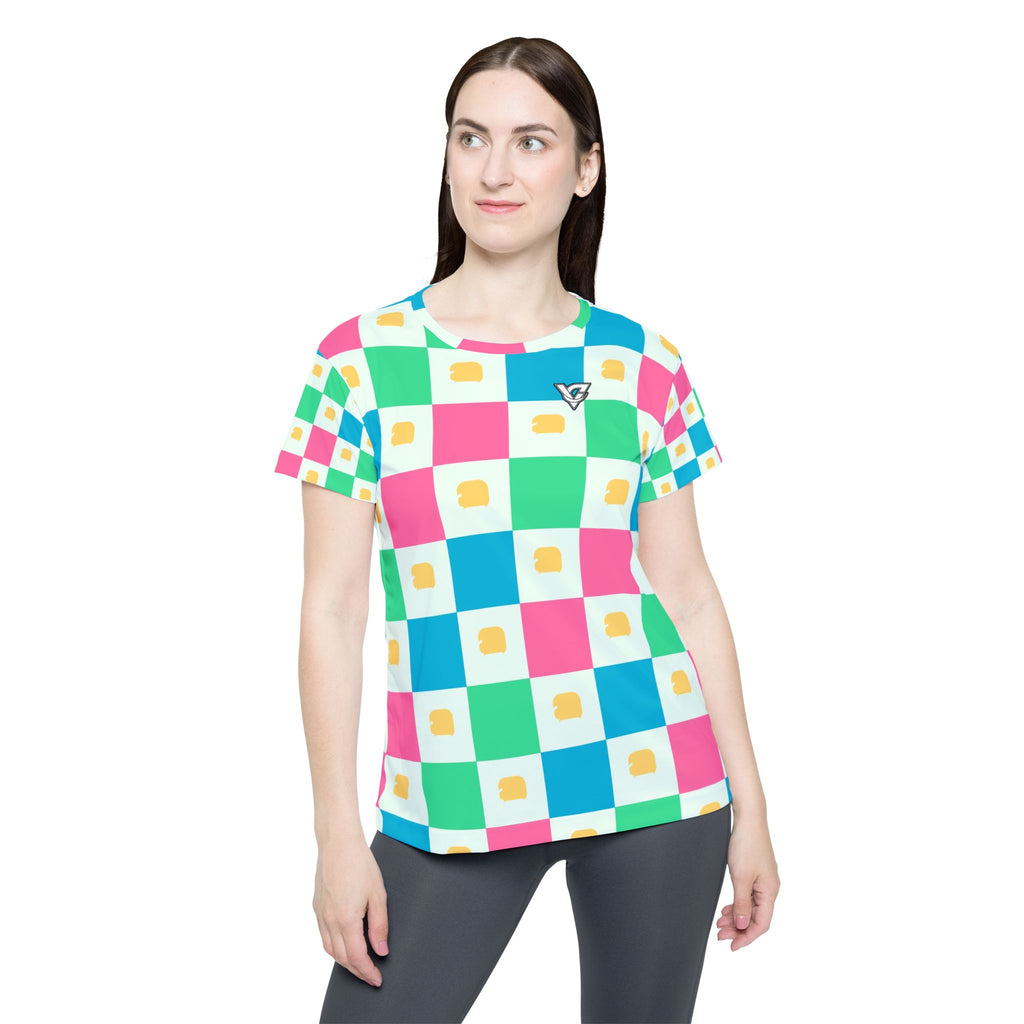 Combat Sports Mint Sorbet Checker Drive Women's Sports Jersey