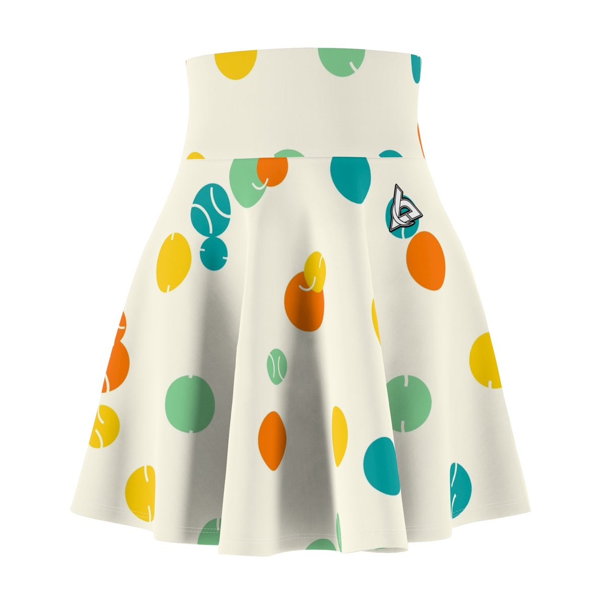 Tennis Citrus Pop Icon Storm Women's Athletic Skater Skirt
