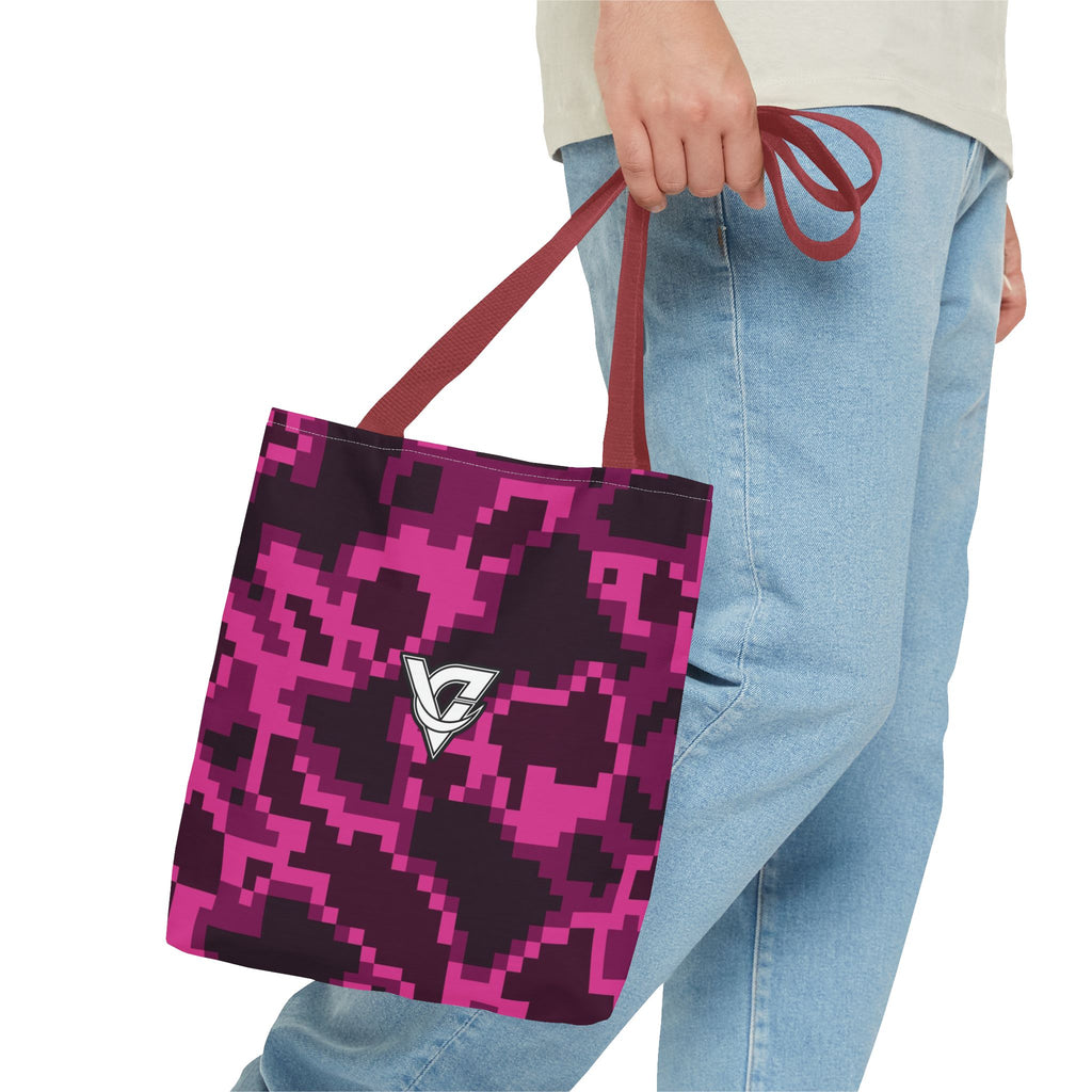 Berry Digital Camo Tote Bag — All-Over Print Gym & Everyday Tote