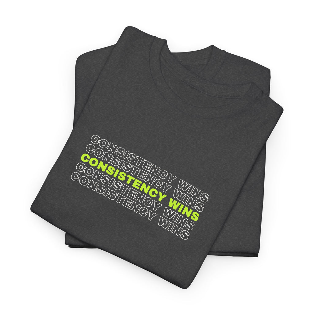 Consistency Wins | Men's Graphic Gym T-Shirt