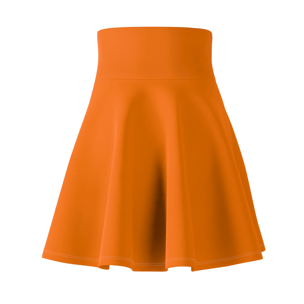 Vantacore Solid Orange Women's Athletic Skater Skirt