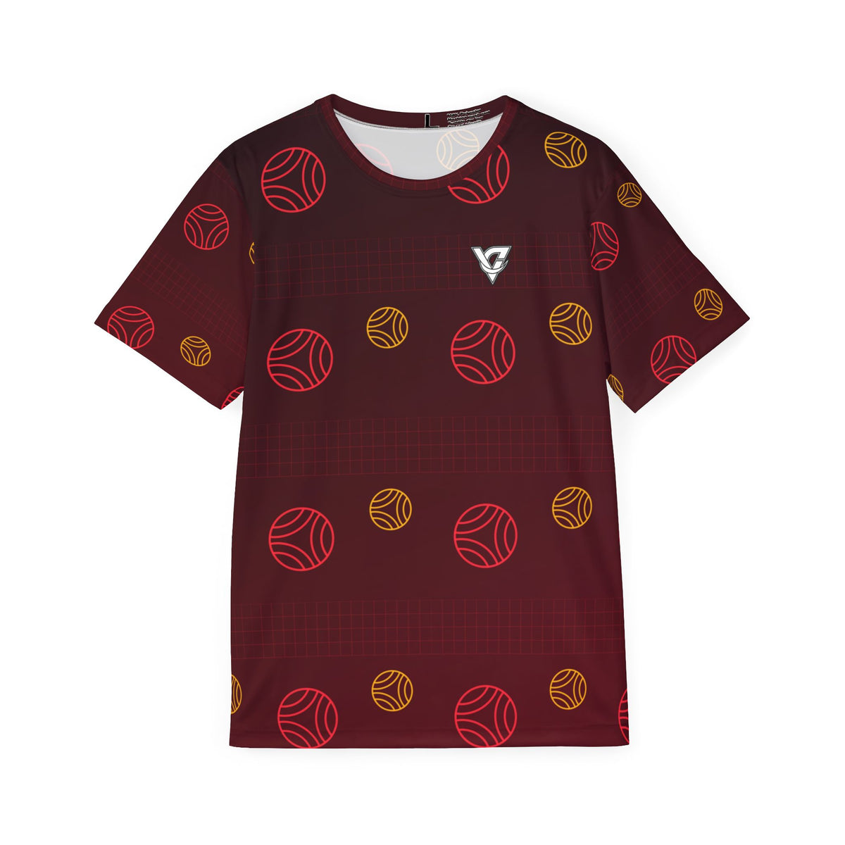 Volleyball Crimson Blaze Spike Panel Men's Sports Jersey