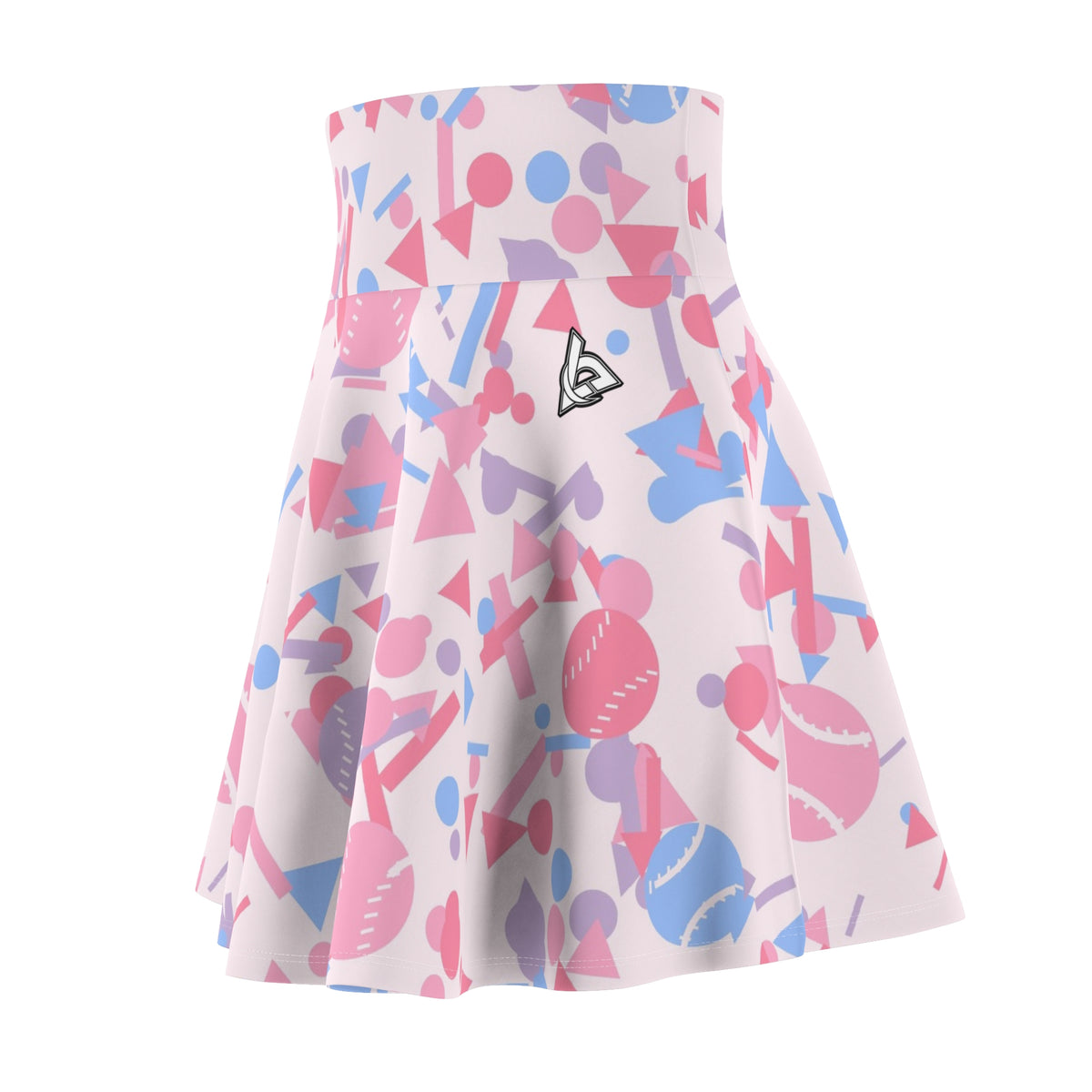 Baseball & Softball Cotton Candy Confetti Pop Women's Athletic Skater Skirt