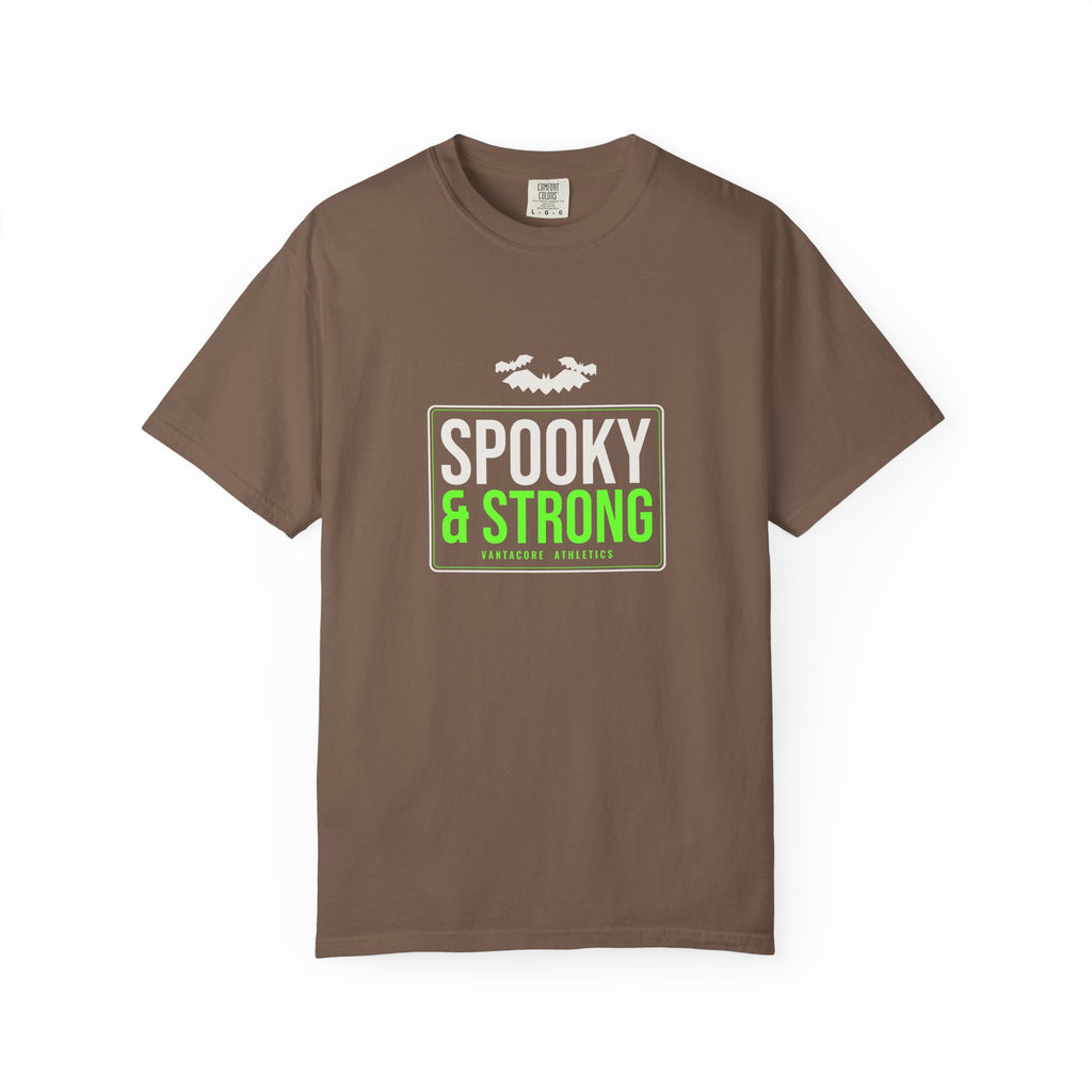 Spooky & Strong | Women's Halloween Garment-Dyed Graphic Tee
